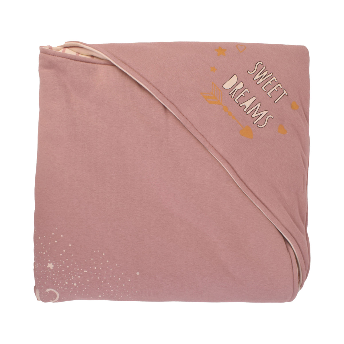 Junior Pink Stripe Printed Blanket